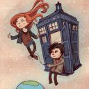 blue_TARDIS_in_space