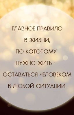 Правила жизни