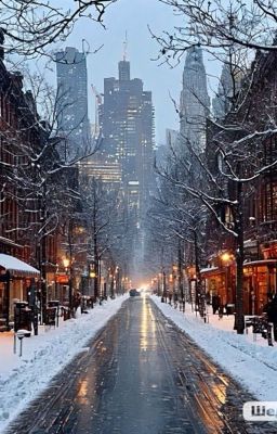 Стихотворение»Зима в город пришла»